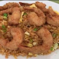 Fried Shrimp & Fried Rice · Battered 7 Shrimps serve with Fried Rice