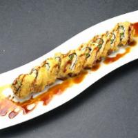 Jalapeño Roll · Jalapeno, yellow tail, cream cheese, deep fried with eel sauce