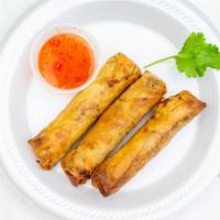 Egg Rolls · 3 pieces
Come with sweet sauce (not fish sauce)