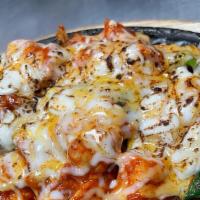 Cheese Bul-Dak · Chicken marinated in a spicy sauce are chargrilled before being covered with melty cheese. S...