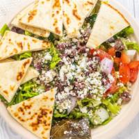Greek Salad · Add Gyro or Chicken for an additional charge.