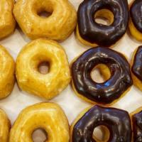 Half & Half Dozen · (Glaze and Chocolate) You buy 10 we give you 2 for free !