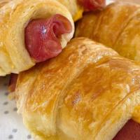 Ham & Cheese Croissant · Ham and American cheese wrapped in a golden brown croissant.