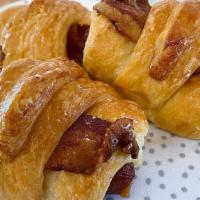 Bacon Sausage Croissant  · Sausage croissant with bacon.