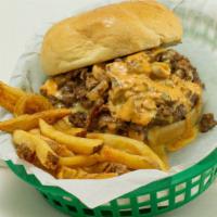 Alan Burger · The Alan burger is a traditional half-pound handmade burger topped with a mountain of our fa...