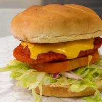 Buffalo Chicken Sandwich · The Spicy Crispy chicken sandwich is Breaded chicken fried at 350 degrees. The chicken is to...