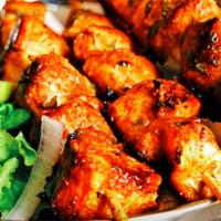Grilled Chicken Tikka · Marinated and grilled chicken basted with tikka sauce.