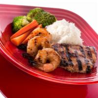 Mama La'S Rice - Two Meat Combo · Choice of rice and two grilled protein, served with carrot and broccoli. Gluten free is avai...