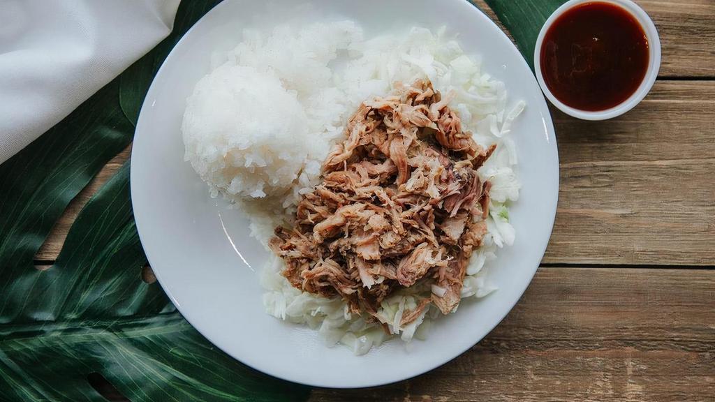 Keiki - Kid Plate · One choice of meat served on a bed of cabbage with 1 scoop of rice and one sauce cup. Salad is not included on Keiki plates.