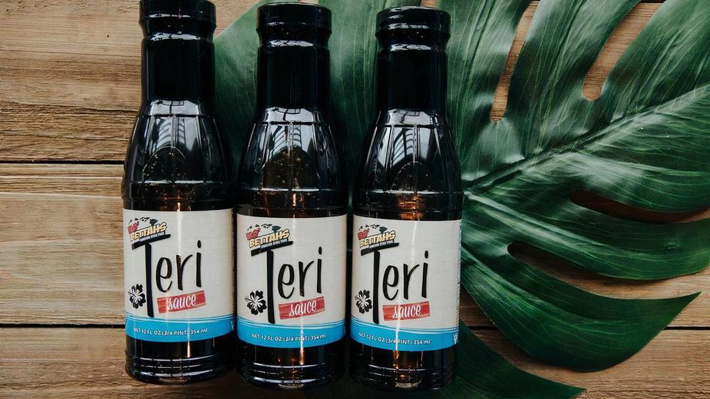 Teri Sauce Bottle · Need a lot more sauce? Purchase our secret recipe Teriyaki Sauce in a 12 oz bottle.