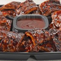Whiskey Glaze & Bbq Ribs Platter (Large) · Serves 8 - 12.  Slow-cooked, fall-off-the-bone tender big back pork ribs. Combination of Whi...
