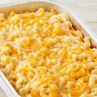 Macaroni And Cheese (Party Tray) · Serves 2-3. Classic macaroni in creamy cheese sauce and topped with melted sharp cheddar.