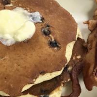 Full Stack Pancakes (3) · Our own secret recipe batter.