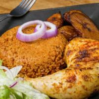 Grilled Chicken · Marinated chicken, rubbed with African spices, and chargrilled