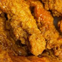 Tenders Only (6 Pieces) · (Hand breaded) (flavor/1 dip) Made from tender all breast fillets.