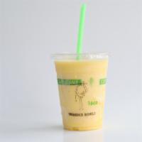Orange Crush · Blend: orange juice, pineapple, ginger, coconut milk.