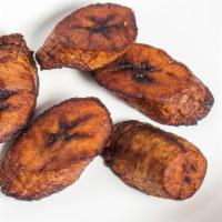 Plantain Side · Sweet plantains fried until golden.