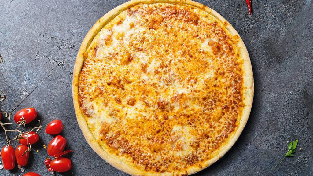 Cheesy Melt Pizza · Fresh tomato sauce, and shredded mozzarella and baked on a hand-tossed dough.