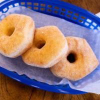 Plain Sugar · Yeast raised donut covered in plain granulated sugar.