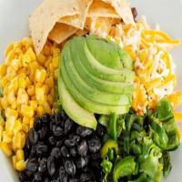 Southwest Salad · Fresh spring mix & baby arugula, black beans, poblano peppers, avocado, corn, artisan cheese...