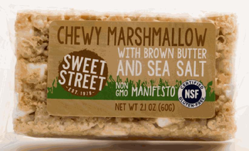 Chewy Marshmallow (Gf) · Sweet Street Chewy Marshmallow Bar with browned butter and sea salt. Certified gluten-free and free of GMO’s and additives.