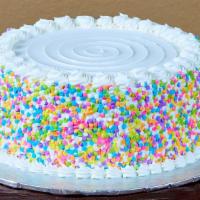 White Confetti Cake · 9