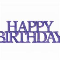 Purple Happy Birthday Topper · This Purple Happy Birthday Cake Topper can be added to any Cake or Box of Cupcakes.  If this...