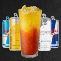 Red Bull Passion Slush · Passion fruit, guava, your choice of Red Bull