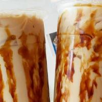 Tiger Black Sugar Milk Tea · Boba is optional, not free