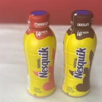 Nesquick Milk (14Oz) · chocolate  or strawberry flavor (14oz)