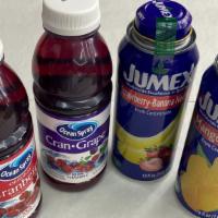 Bottle Juice Large · Cranberry, Grape, Jumex(Mango or Strawberry -Banana)