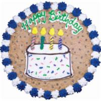 15' Round Cookie Cake · Chocolate Chip Flavor, Feed 8-16 ppl