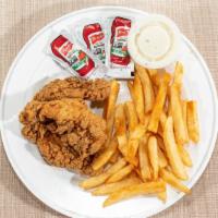Chicken Tender 3 Pcs. With Fries · 