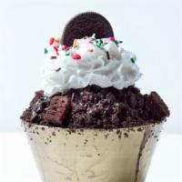 Oreo Cookies N Creme Bingsu W/ Brownie Pieces · Can exclude brownie pieces. Contains dairy