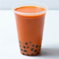 Thai Tea Boba · One of our most popular flavors! Contains Dairy