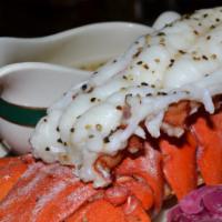 Lobster Tail · 7-8 ounce steamed coldwater lobster tail (gluten free)