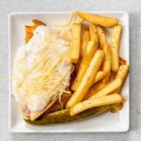 Croque Madame · Ham, swiss cheese, over easy egg, and gravy. (*Consuming raw or undercooked meats, poultry, ...