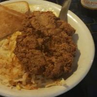 Chicken Fried Steak + Eggs · *Consuming raw or undercooked meats, poultry, seafood, shellfish, or eggs may increase your ...