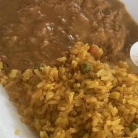 Rice And Beans · rice and refried beans