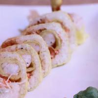 Best Roll · Spicy. Shrimp tempura, spicy tuna, crab meat and avocado wrapped in soy paper.