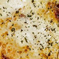 5 Cheese · Herbed olive oil glaze, fresh mozzarella, parmesan, spin! blend cheese, pine nuts.