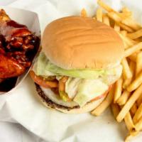 Cheese Burger & Wings & Fries · Fries