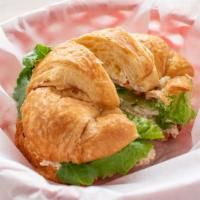 Chicken Salad Sandwich · Freshly made chicken salad, lettuce, and tomato on your choice of whole wheat or white slice...