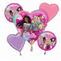 Bouquet Barbie · Barbie Bouquet includes one large balloon and 4 regular size balloons