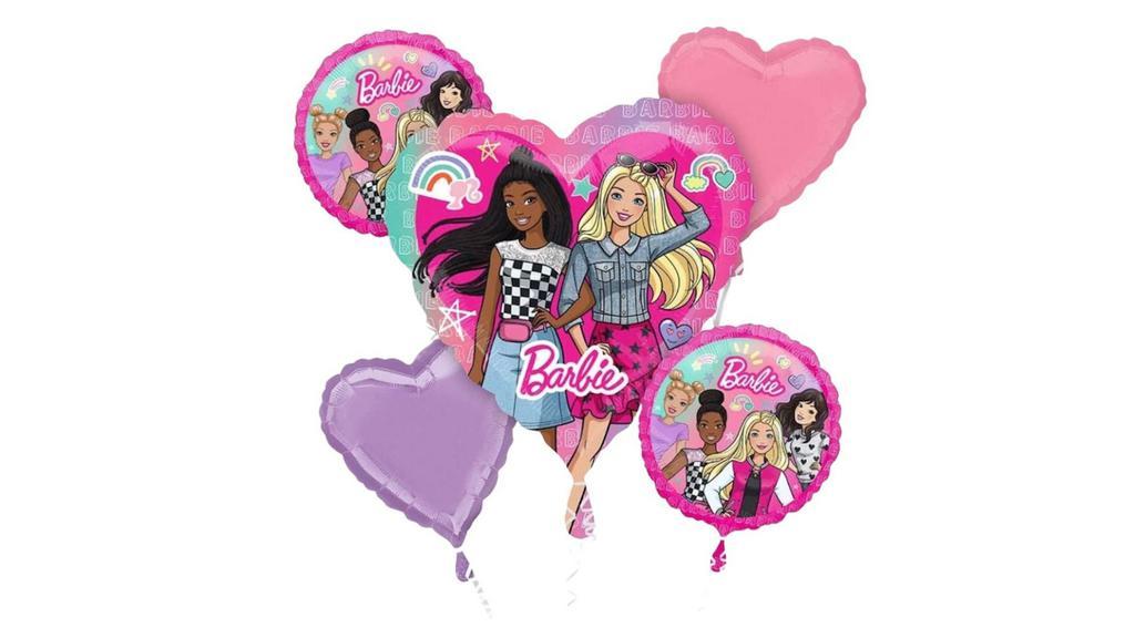 Bouquet Barbie · Barbie Bouquet includes one large balloon and 4 regular size balloons