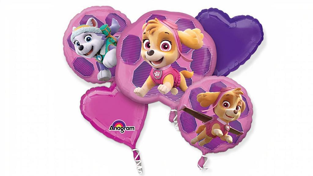 Bouquet Skye Paw Patrol · Skye Paw Patrol bouquet includes one large balloon and 4 regular balloons.