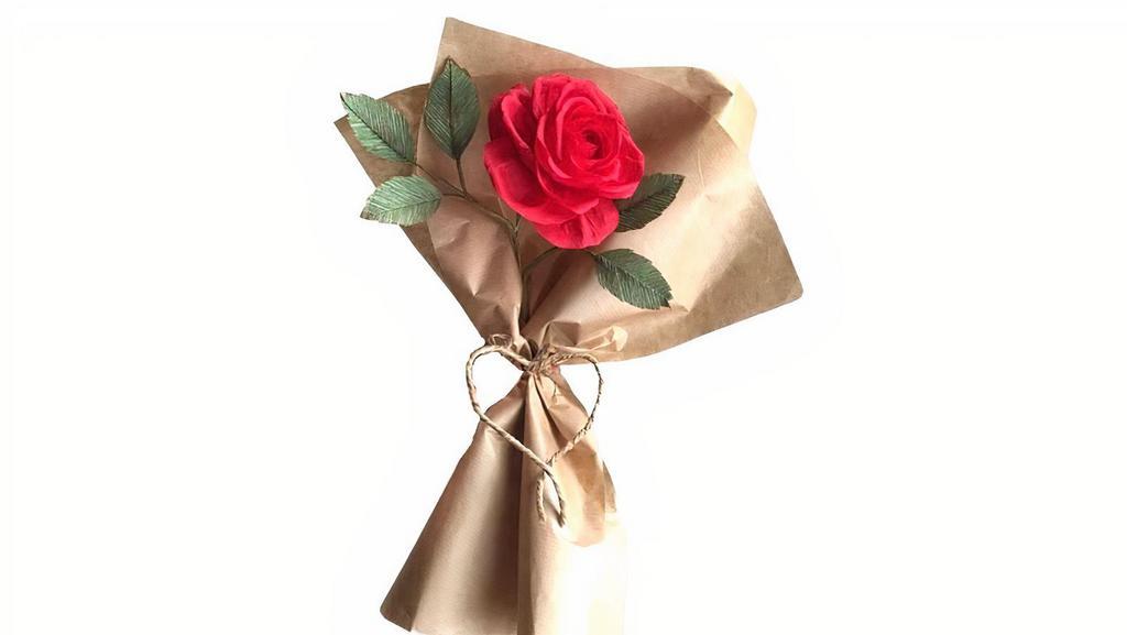Single Rose In Special Wrap · Single red rise in a special wrap
