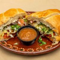 Tortas · Comes with mayo. Lettuce, tomatoes. Jalapeños peppers and your choice of meat.