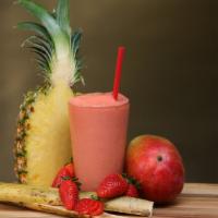 Mango Berry · Mango, strawberry, and pineapple.