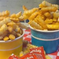 Large Fries · Seasoned Crinkle Fries.